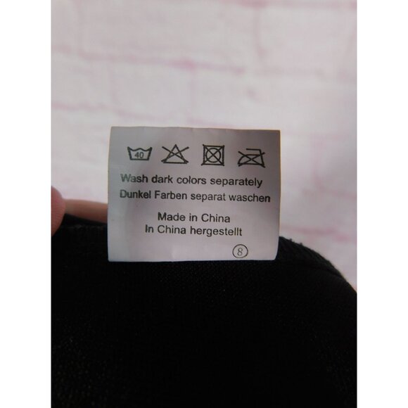 Grace Karin Small Black Fit Flare Knee Dress Elegant - Picture 11 of 11